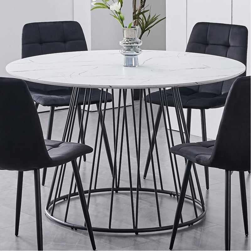 IFDC Round Dining Table with Pedestal Base T-1590 IMAGE 1