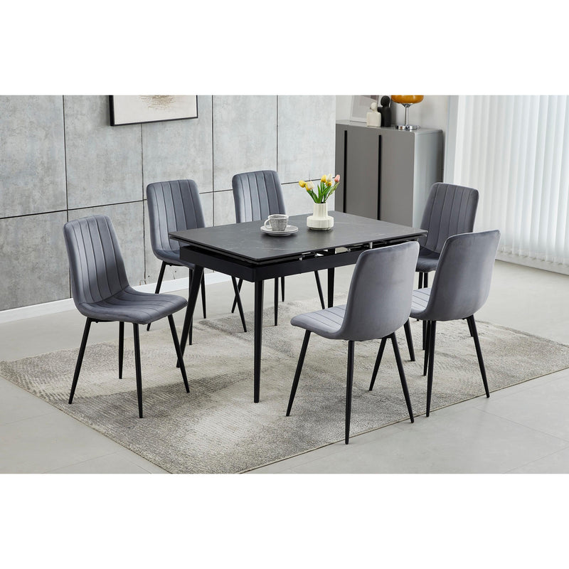 IFDC Dining Table with Stone Top T-1472 IMAGE 3