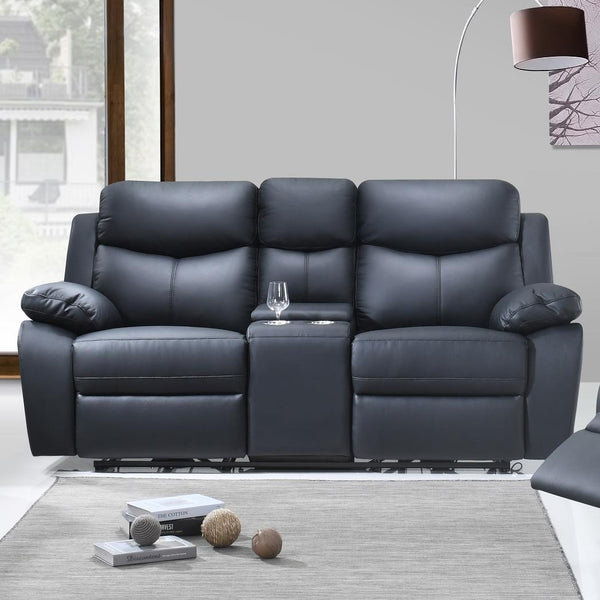  IFDC IF 8120 - L Power Reclining Loveseat - Black IMAGE 1