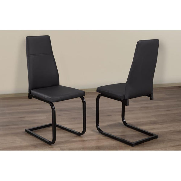 Titus Furniture T210BB Dining Chairs (2/box) (Black Leatherette) IMAGE 1