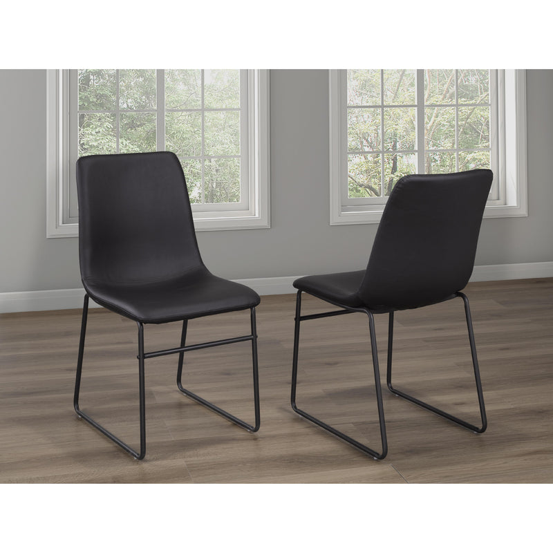 Titus Furniture T211B Dining Chairs (2/box) (Black) IMAGE 1