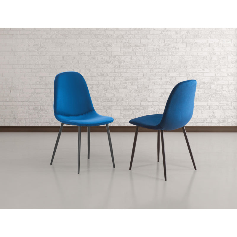 Titus Furniture T215-BL Dining Chairs (4/Box) (Blue) IMAGE 1