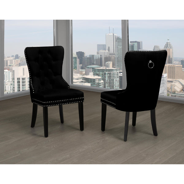 Titus Furniture T246B Dining Chairs (Black) (2/box) IMAGE 1