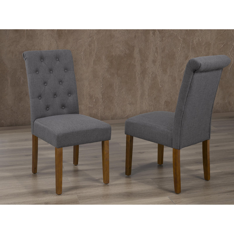 Titus Furniture T258C Parson Chairs (2/box) (Charcoal) IMAGE 1