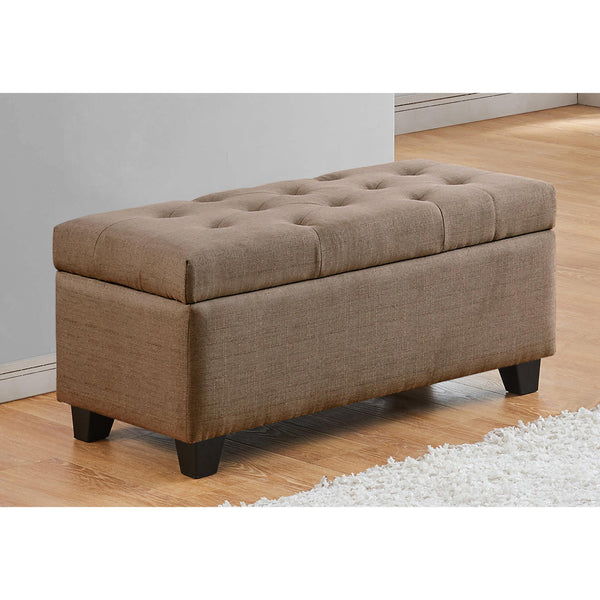 Titus Furniture T826‐BR Storage Bench (Brown) IMAGE 1