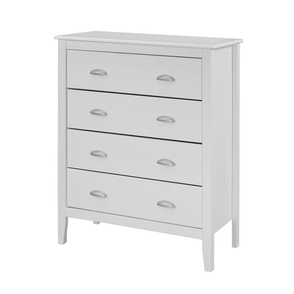 Titus Furniture T965W Chest of Drawers (White) (4 Drawers) IMAGE 1