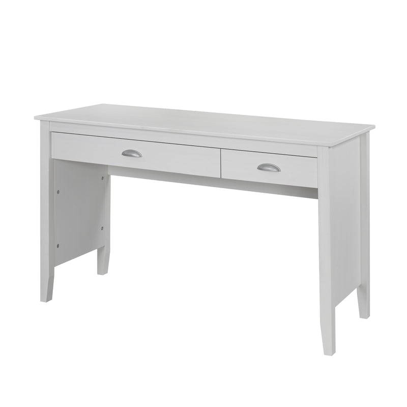 Titus Furniture T985W Desk (White) (2 Drawers) IMAGE 1