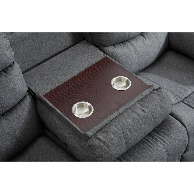Titus Furniture T1130G-LS Recliner Love Seat (Grey) IMAGE 5