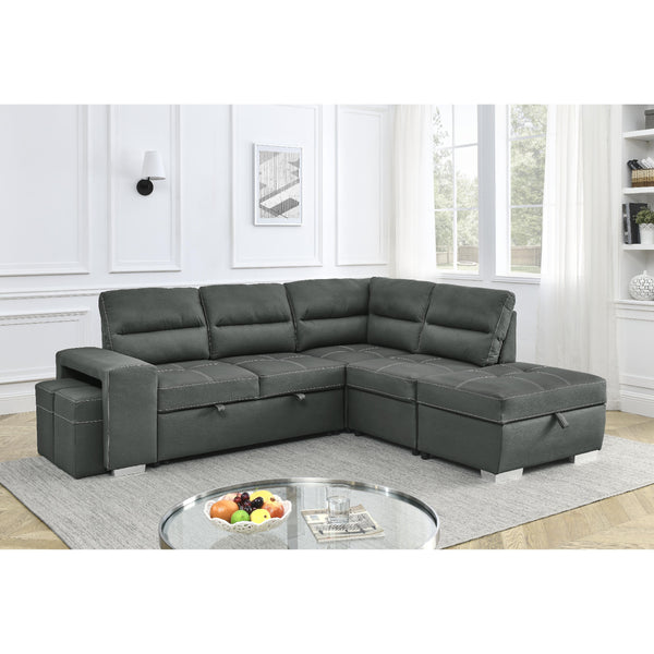 Titus Furniture T1225 Pull‐Out Sofa Sectional IMAGE 1