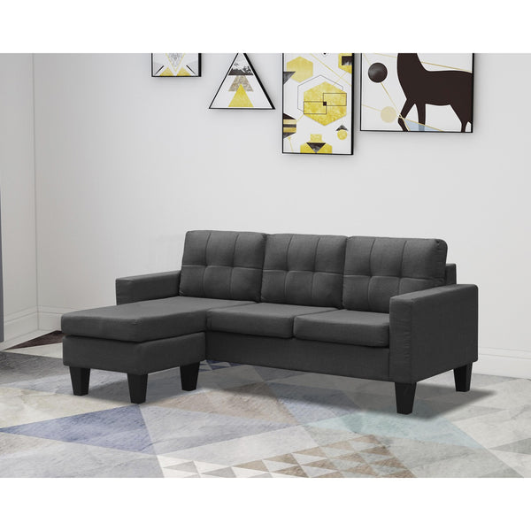 Titus Furniture T1228G Sofa Sectional (Grey Linen) IMAGE 1