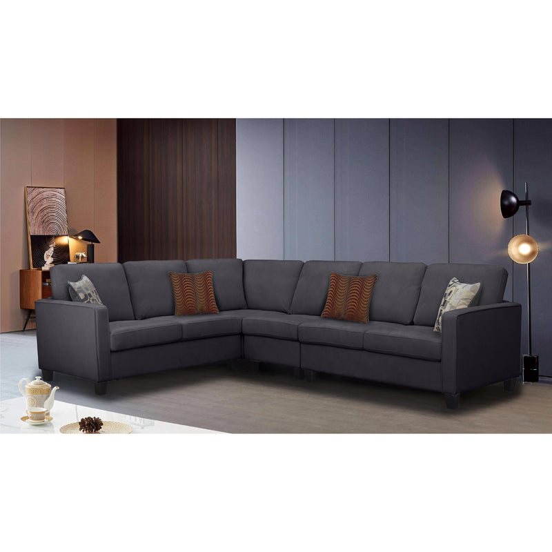 Titus Furniture T1235G Sofa Sectional (Grey) IMAGE 1