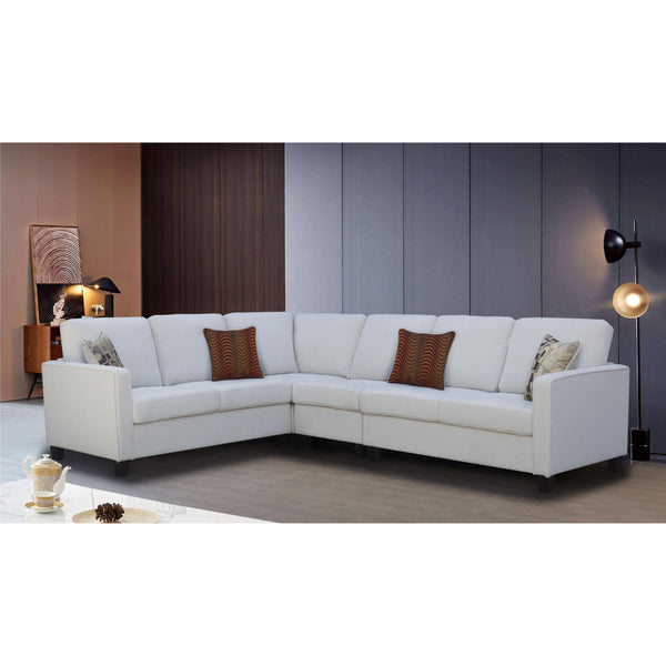 Titus Furniture T1235W Sofa Sectional (Off-White) IMAGE 1