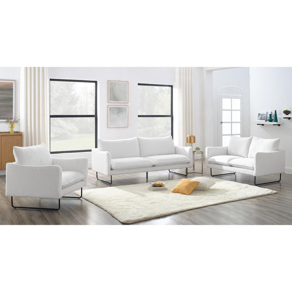 Titus Furniture T1310W-S Sofa (White) IMAGE 1