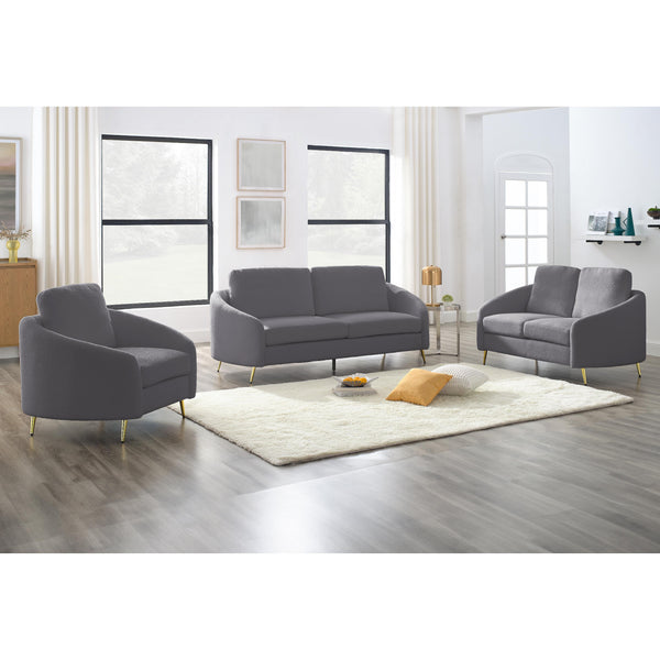 Titus Furniture T1312G-S Sofa (Grey) IMAGE 1