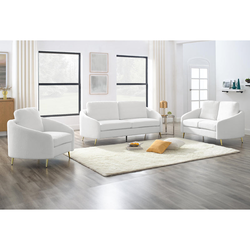 Titus Furniture T1312W-S Sofa (White) IMAGE 1