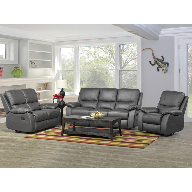 Titus Furniture T1415C‐S Recliner Sofa (Charcoal) IMAGE 1