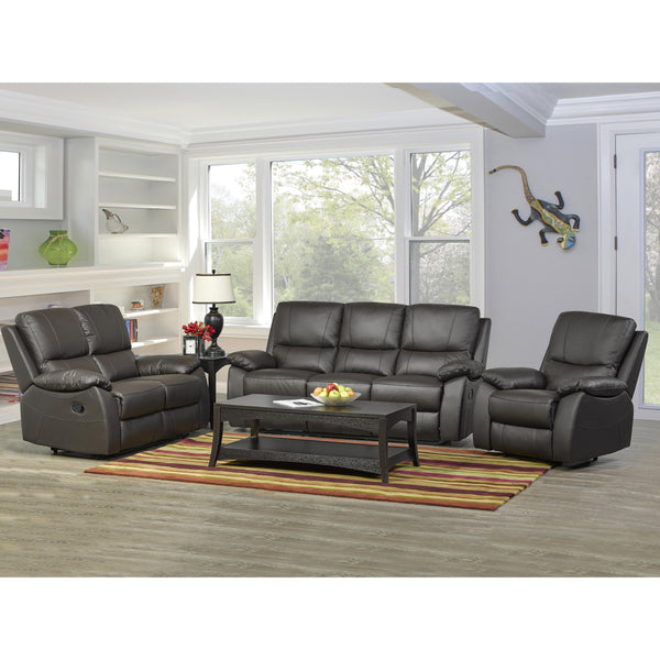 Titus Furniture T1415E‐S Recliner Sofa (Espresso) IMAGE 1