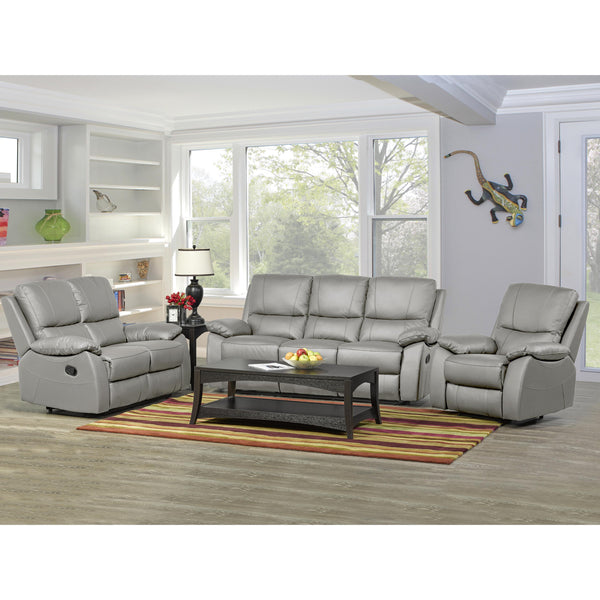 Titus Furniture T1415G‐S Recliner Sofa (Light Grey) IMAGE 1