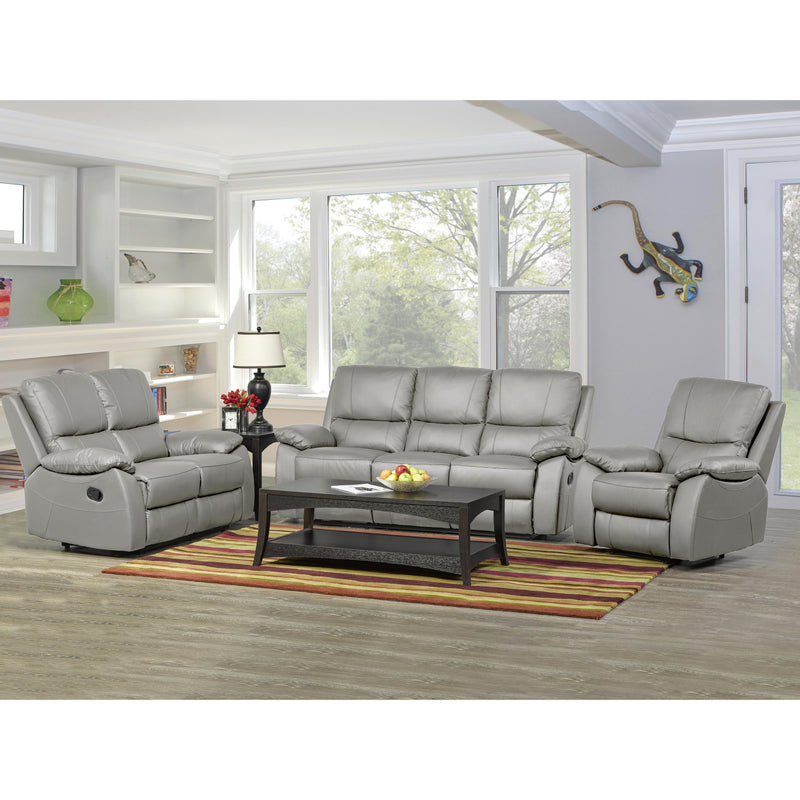 Titus Furniture T1415G‐LS Recliner Love Seat (Light Grey) IMAGE 1