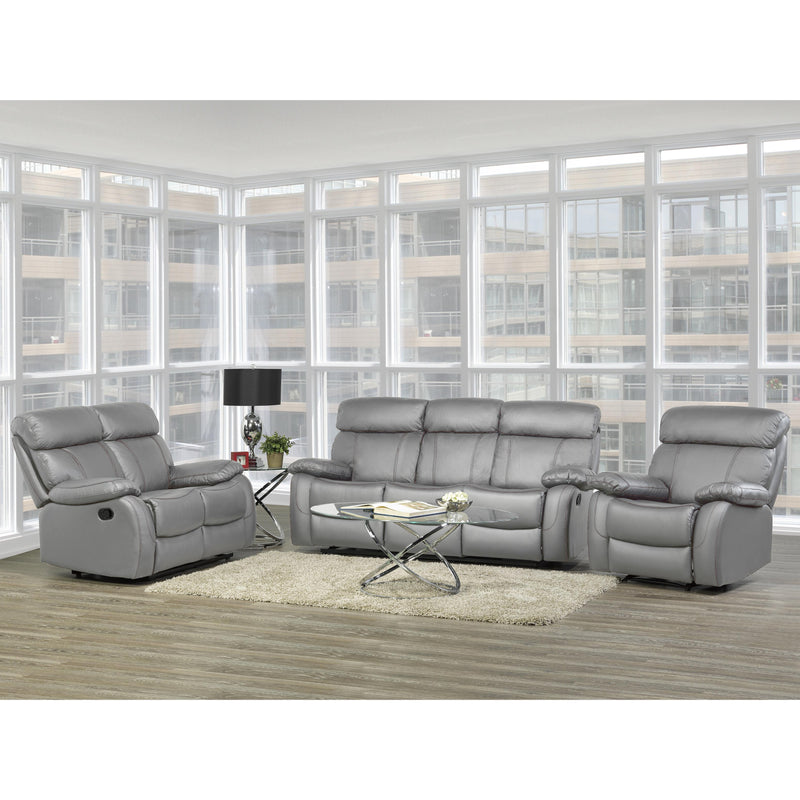 Titus Furniture T1420G‐S Recliner Sofa (Grey) IMAGE 1