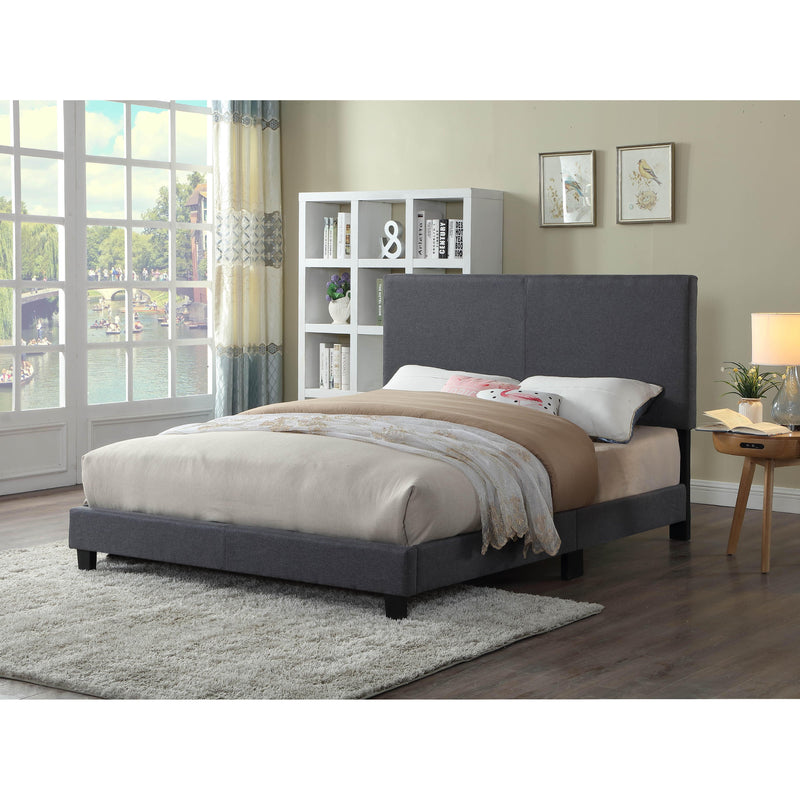 Titus Furniture T2110G‐S 39" Adjustable Headboard and Bed (Grey) IMAGE 1