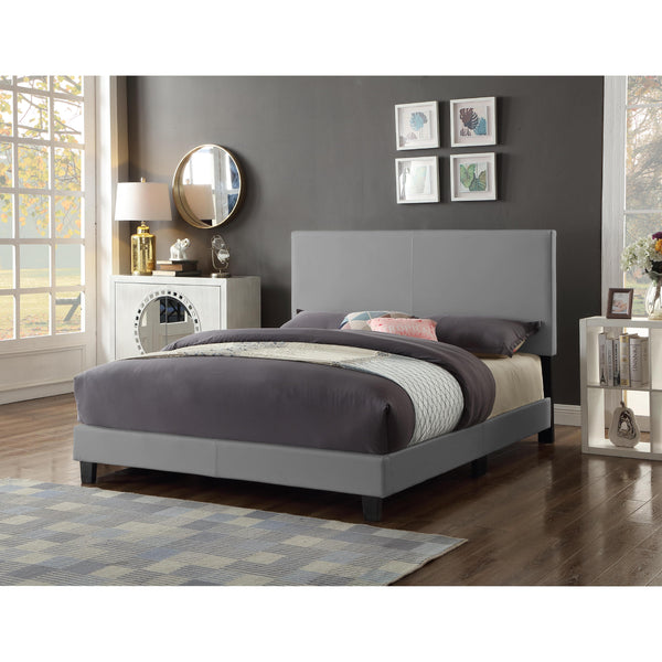 Titus Furniture T2110GB‐S 39" Adjustable Headboard and Bed (Grey Bonded) IMAGE 1