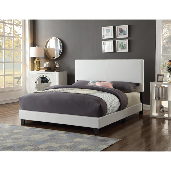 Titus Furniture T2110W‐S 39" Adjustable Headboard and Bed (White) IMAGE 1