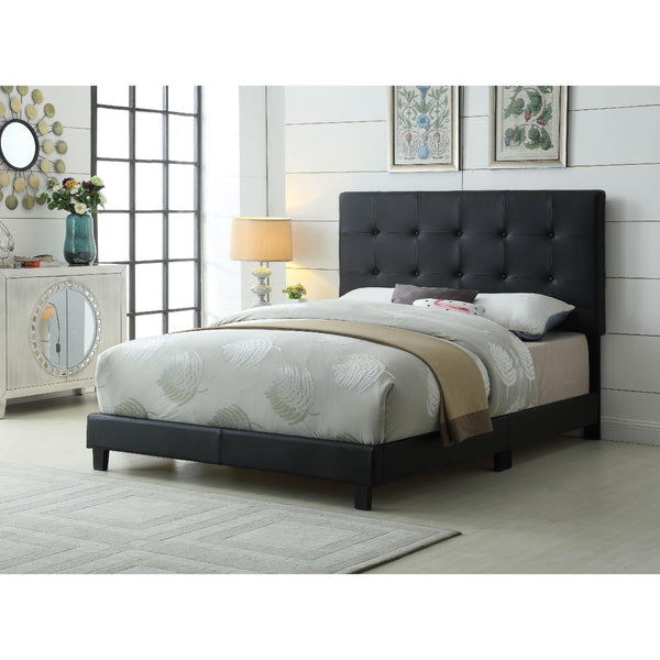 Titus Furniture T2113B‐S 39" Adjustable Headboard and Bed (Black) IMAGE 1