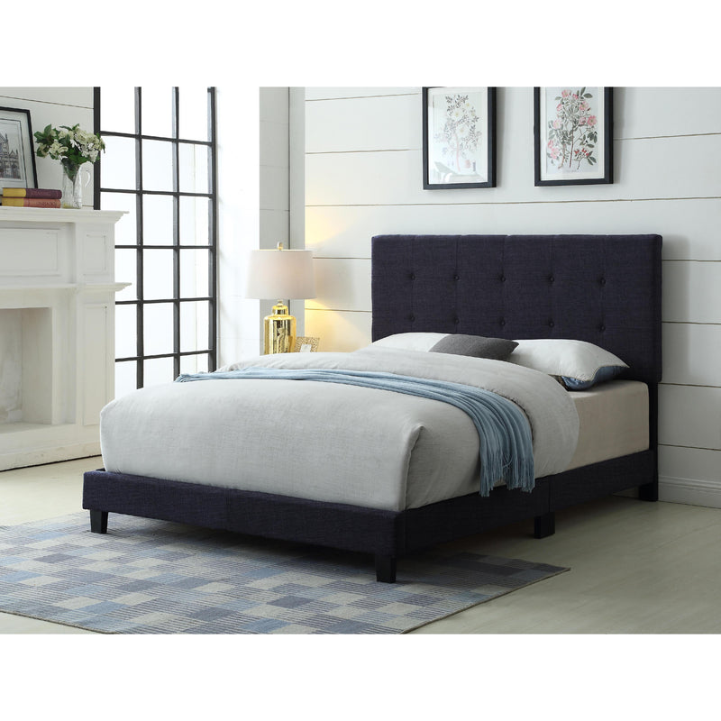 Titus Furniture T2113BL‐S 39" Adjustable Headboard and Bed (Blue) IMAGE 1