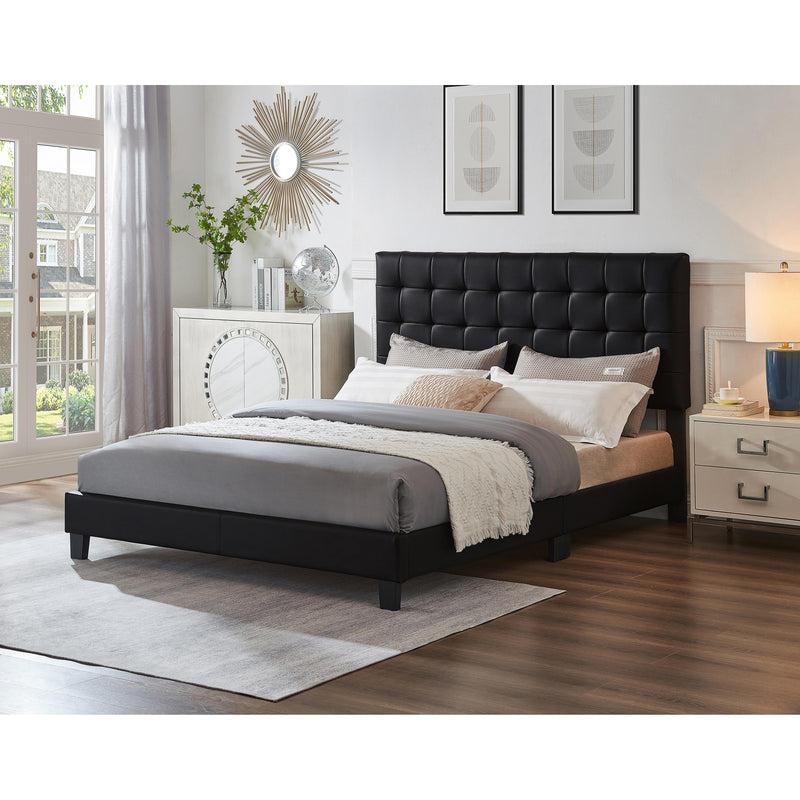 Titus Furniture T2114B‐S 39" Adjustable Headboard and Bed (Black) IMAGE 1