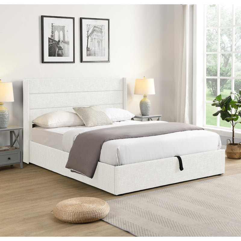 Titus Furniture T2160W-D 54" Storage Platform Bed (White) IMAGE 1