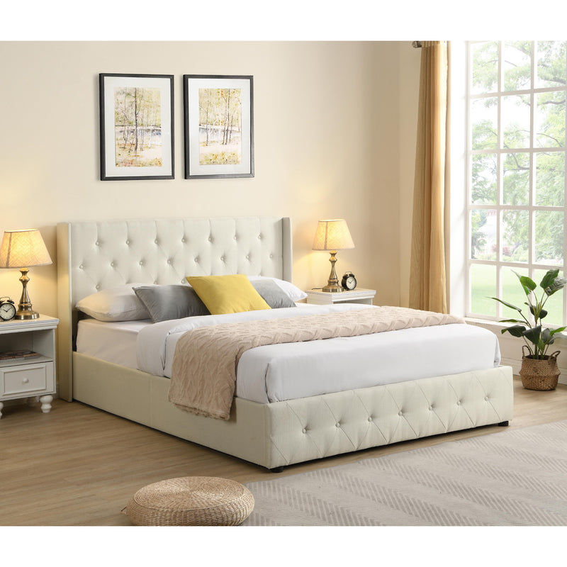 Titus Furniture T2162W-Q 60" Storage Platform Bed (White) IMAGE 1