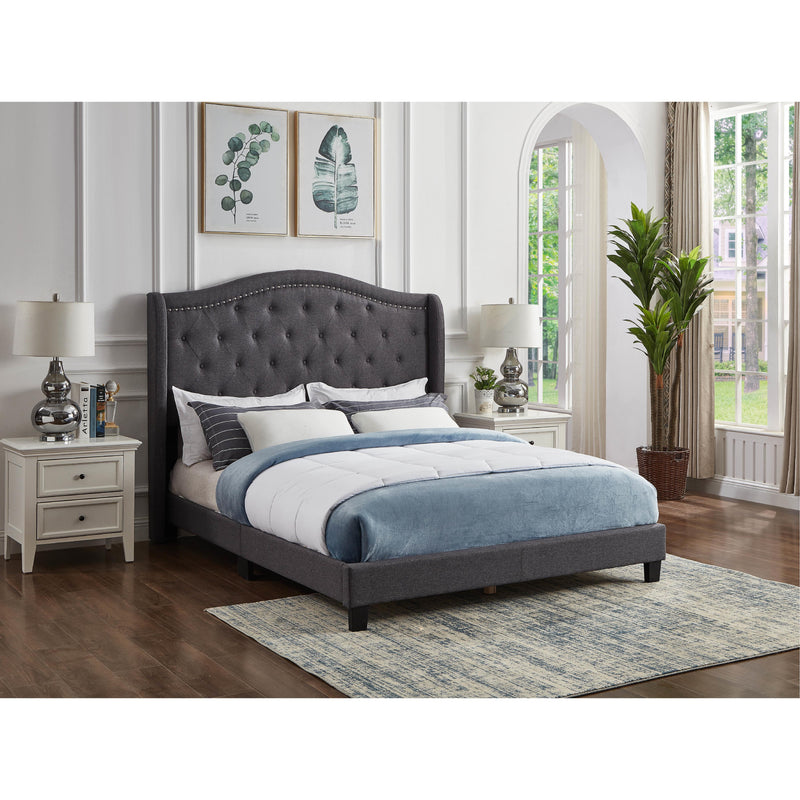 Titus Furniture T2173C‐Q 60" Queen Bed (Charcoal) IMAGE 1