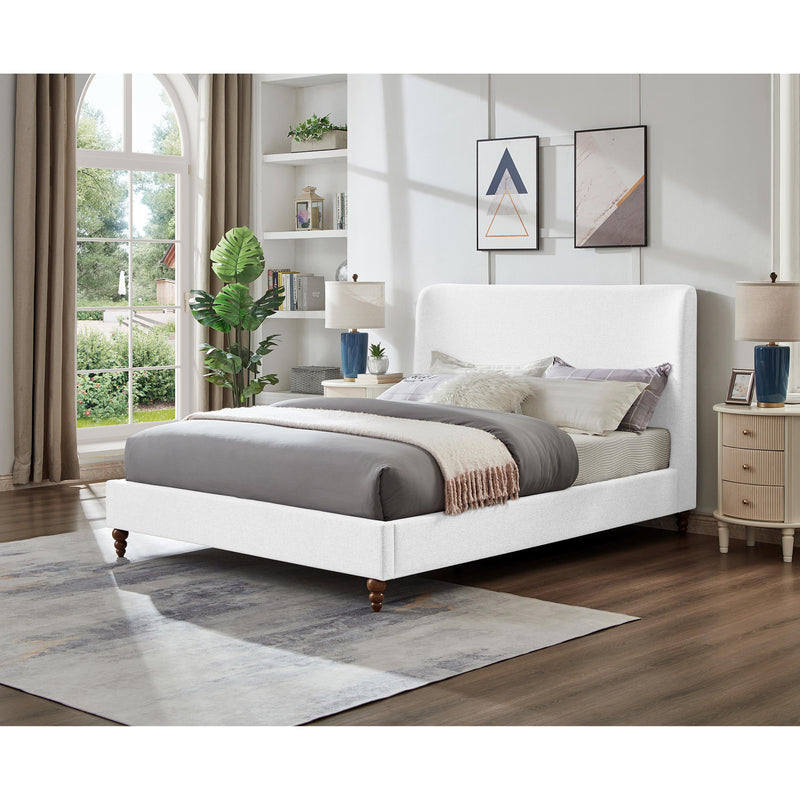 Titus Furniture T2196W-D 54" Platform Bed (White) IMAGE 1