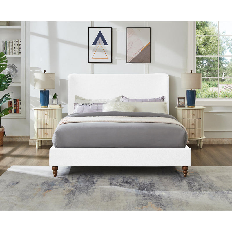 Titus Furniture T2196W-D 54" Platform Bed (White) IMAGE 2