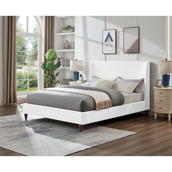 Titus Furniture T2196W-Q 60" Platform Bed (White) IMAGE 1