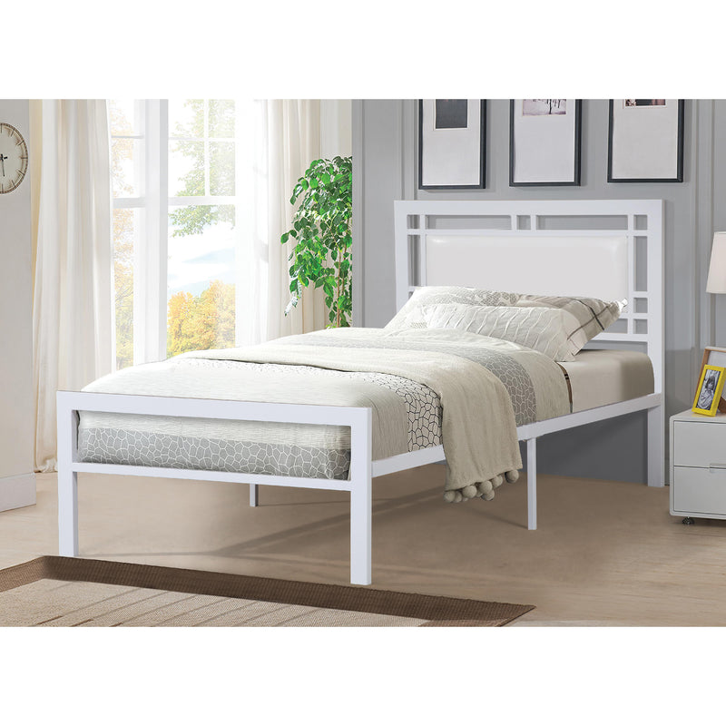 Titus Furniture T2201W‐S 39" Platform Bed (White) IMAGE 1