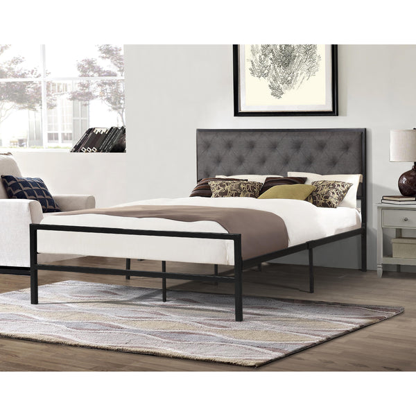 Titus Furniture T2208G‐Q 60" Platform Bed (Grey) IMAGE 1