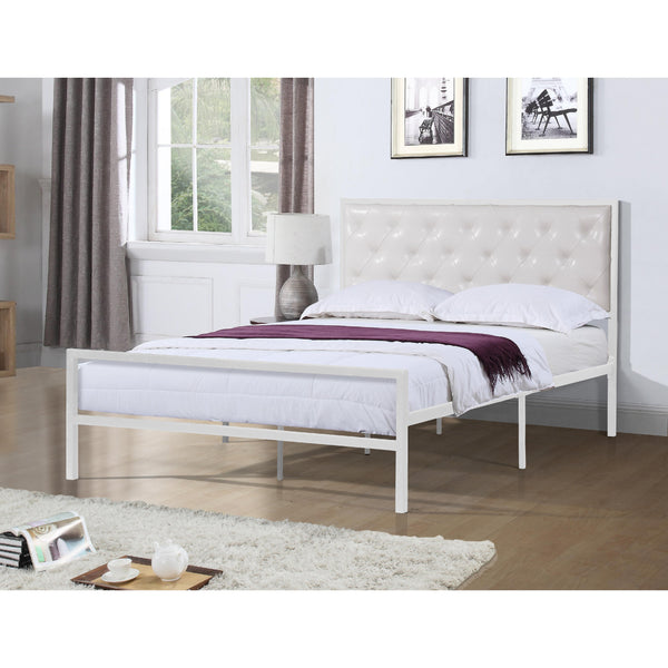 Titus Furniture T2208W‐Q 60" Platform Bed (White) IMAGE 1