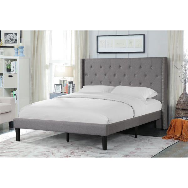 Titus Furniture T2352G‐D 54" Platform Bed (Grey) IMAGE 1