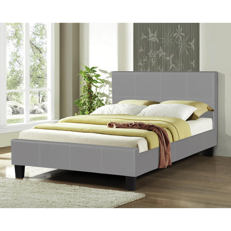 Titus Furniture T2361GR‐K 78" Platform Bed (Grey) IMAGE 1