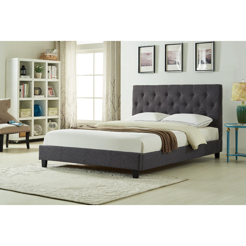 Titus Furniture T2366C‐Q 60" Platform Bed (Charcoal) IMAGE 1