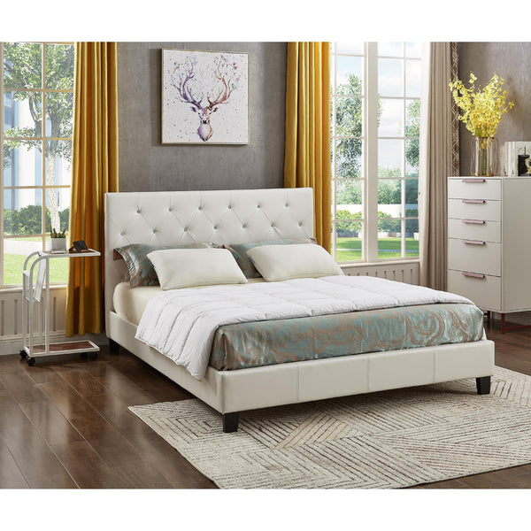 Titus Furniture T2366W‐S 39" Platform Bed (White) IMAGE 1