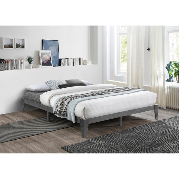 Titus Furniture T2367G‐D 54" Double Platform Bed (Grey) IMAGE 1