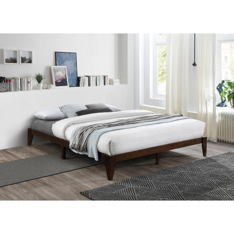 Titus Furniture T2367W‐D 54" Double Platform Bed (Walnut) IMAGE 1