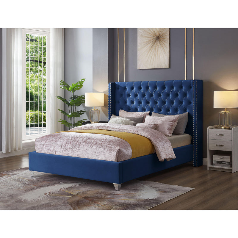 Titus Furniture T2380BL-D 54" Platform Bed (Blue) IMAGE 1