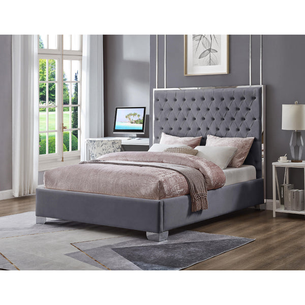 Titus Furniture T2385GR-D 54" Platform Bed (Grey) IMAGE 1