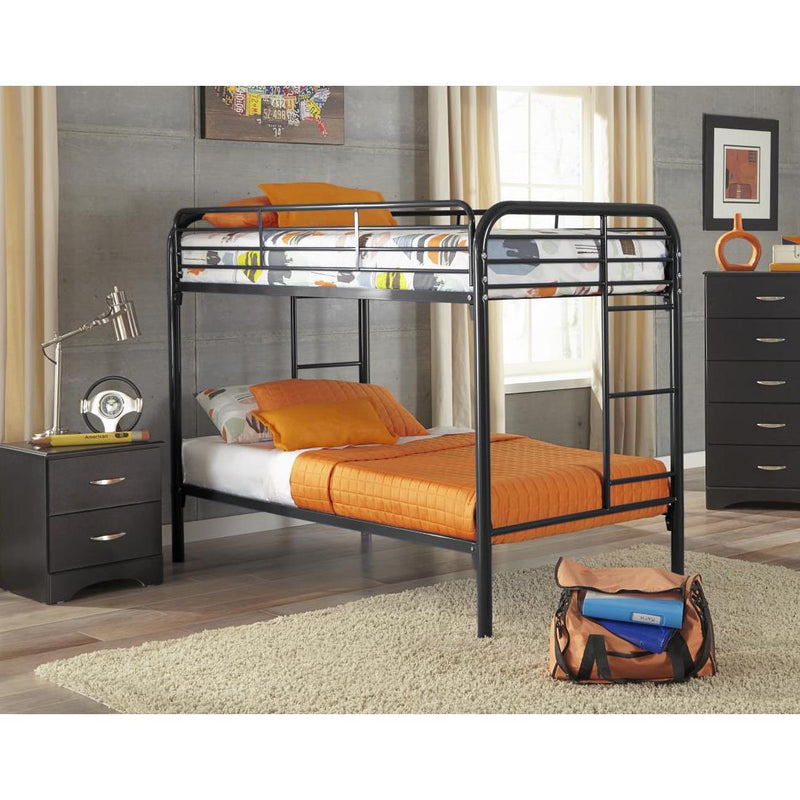 Titus Furniture T2810B 39”/39” Bunk Bed (Black) IMAGE 1