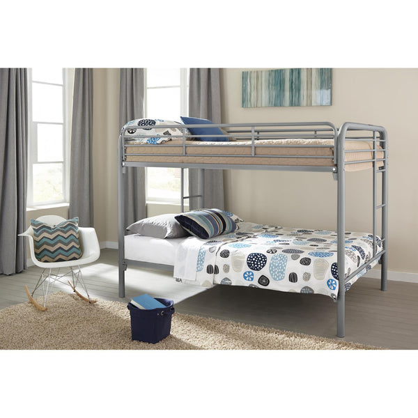 Titus Furniture T2810G 39”/39” Bunk Bed (Silver) IMAGE 1