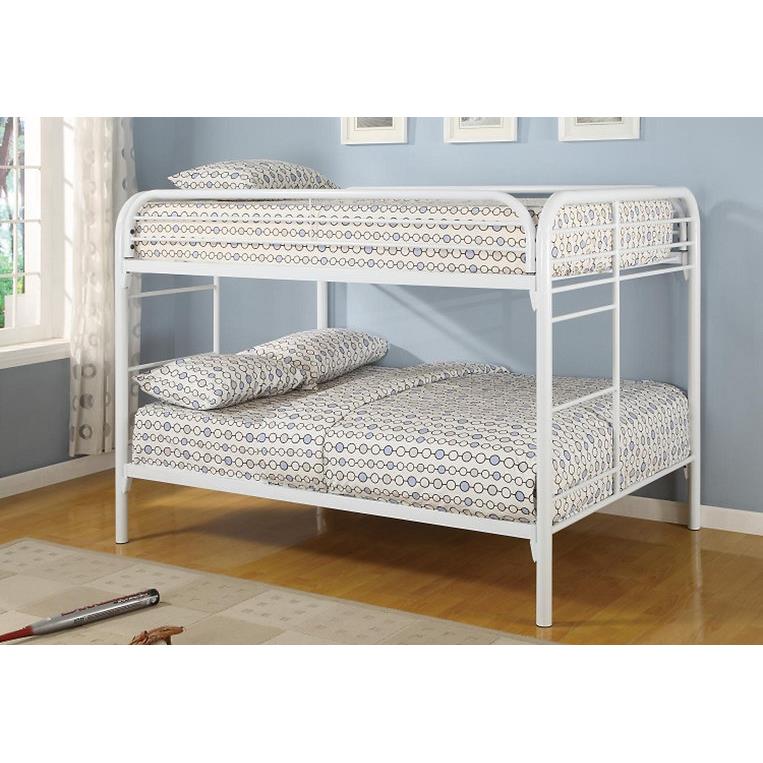 Titus Furniture T2830W 54”/54” Bunk Bed (White) IMAGE 1